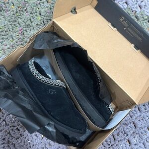 UGG Black Suede Slippers